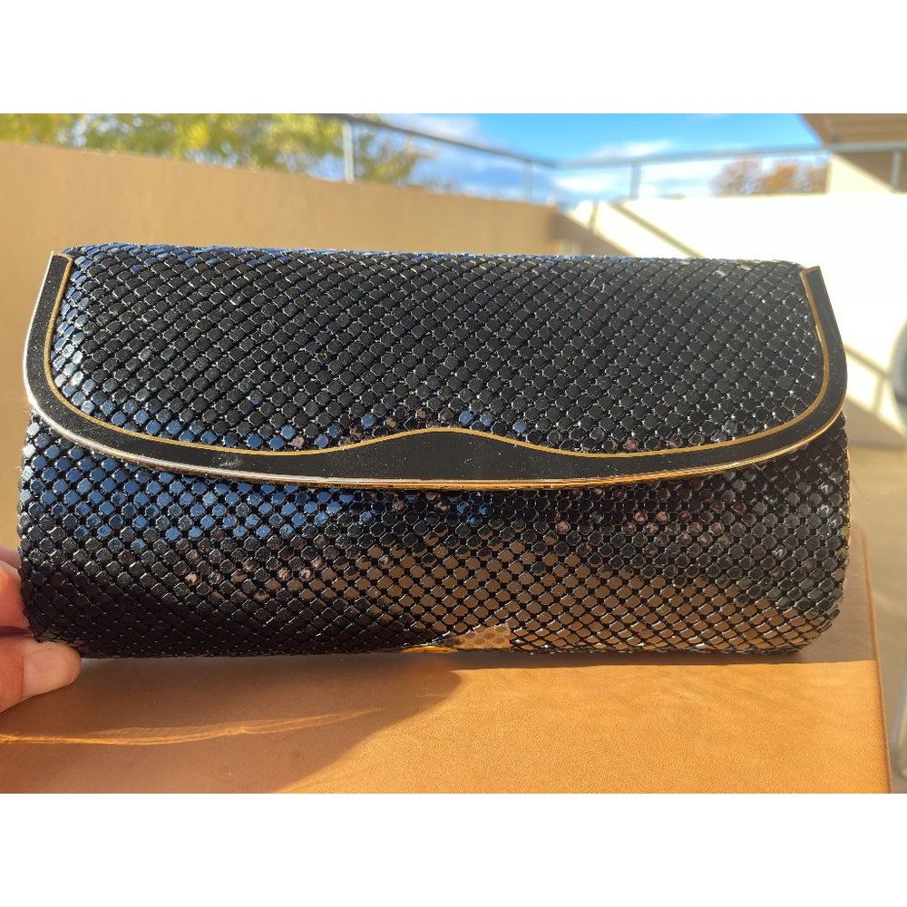NWT Macy's Y&S Handbags Black Sequence Handbag with Snap Front